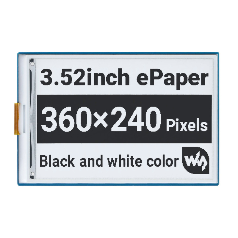 Raspberry Pi 4 8Gb Ram Kit - 3.5Inch E-Ink E-Paper Display Screen HAT
