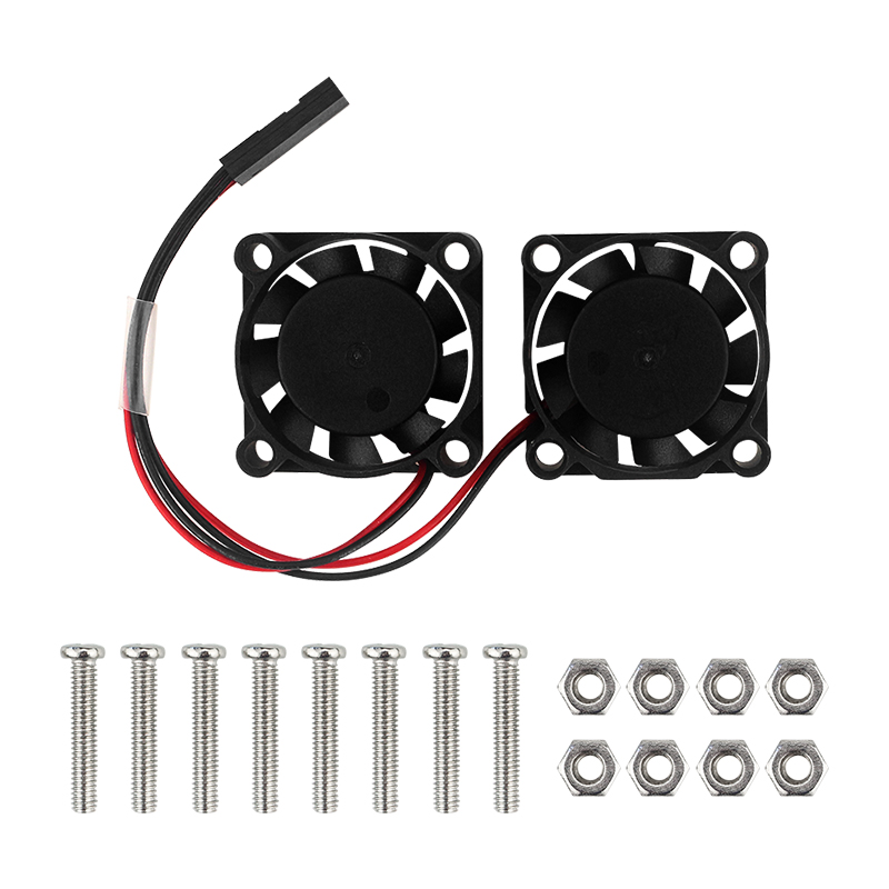 Raspberry Pi Water Cooling Kit - Dual Radiator Fan for Raspberry Pi