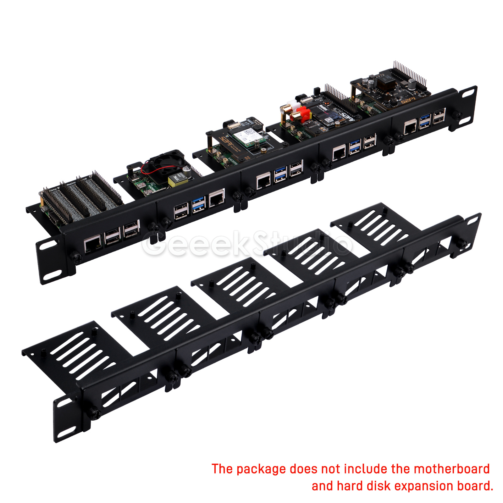 Raspberry Pi Rackmount 1U 19 Inch - 1U Rack Mount for Raspberry Pi