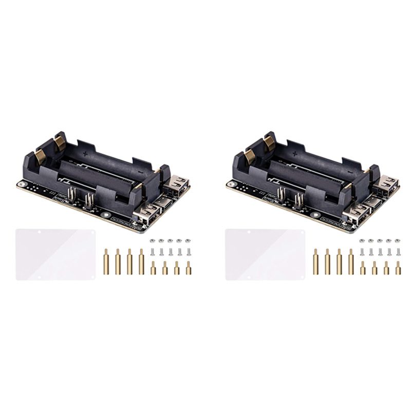 AA08-2X For Raspberry Pi 4 UPS - Raspberry Pi Uninterrupted Power Supply Ups 18650 review and price