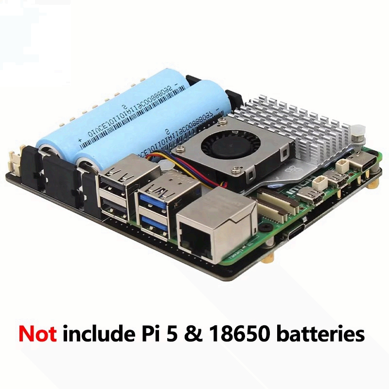 Raspberry Pi 5 18650 UPS Board - Raspberry Pi Uninterrupted Power Supply Ups 18650 review and price