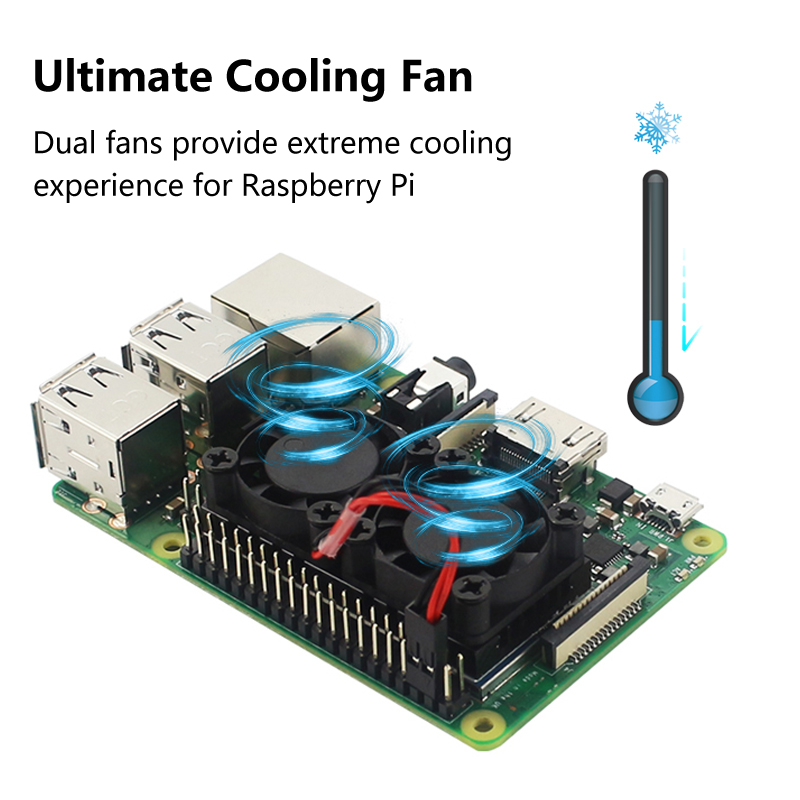 Raspberry Pi 4 Dual Fan with H - Raspberry Pi Water Cooling Kit review and price