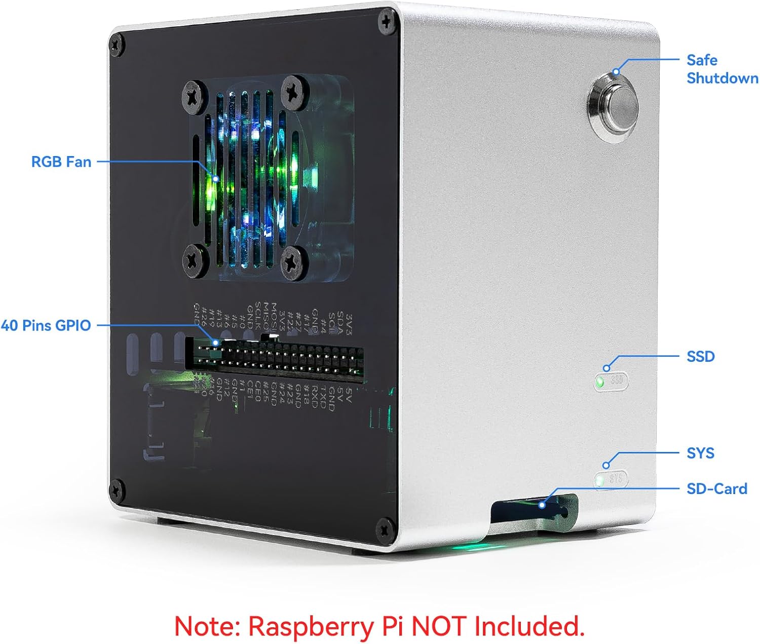 Pironman 5-Mini NVMe M.2 SSD P - Raspberry Pi Ai Kit Hailo-8L review and price