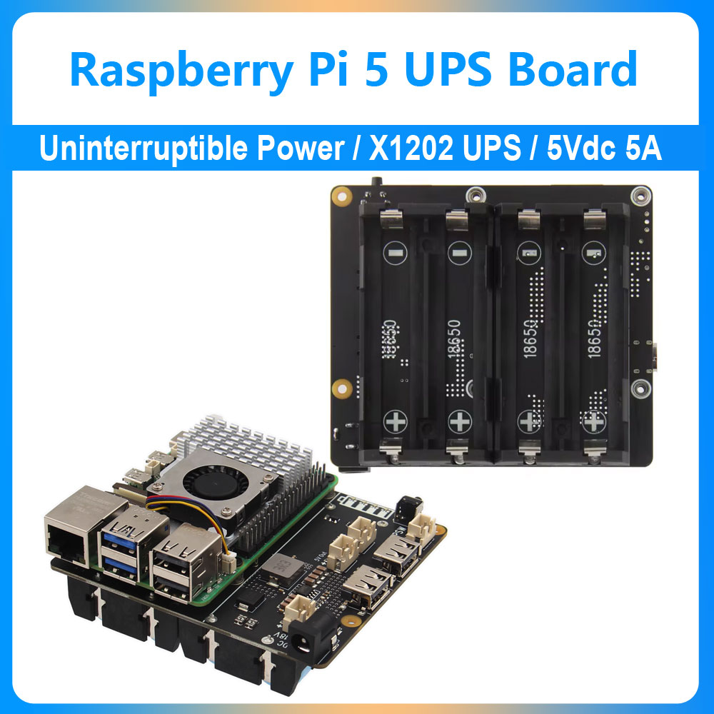 Raspberry Pi 5 UPS Expansion B - Raspberry Pi Uninterrupted Power Supply Ups 18650 review and price