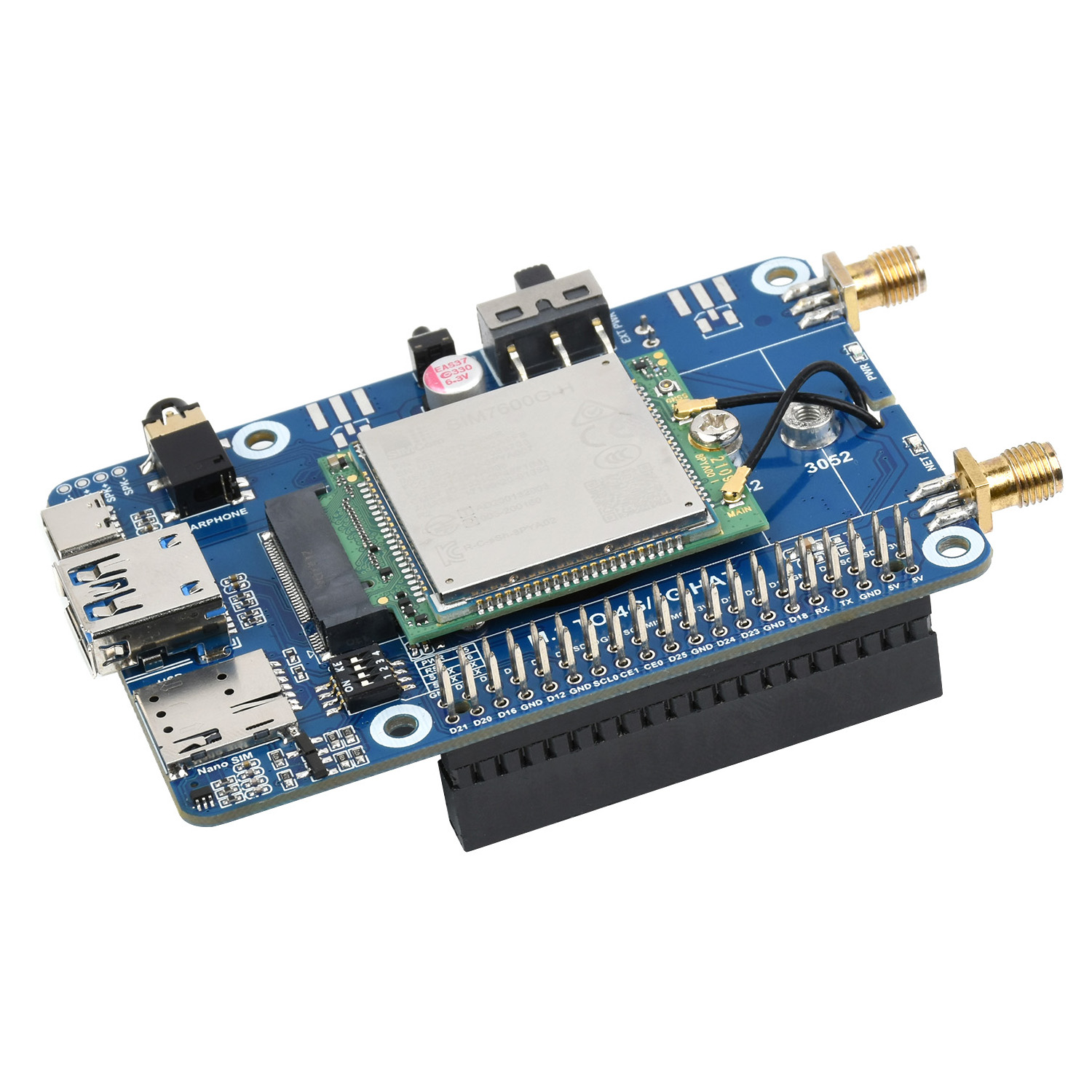 VivaChip Tech4G LTE GPS HAT Co - Raspberry Pi 4 8Gb Ram Kit review and price